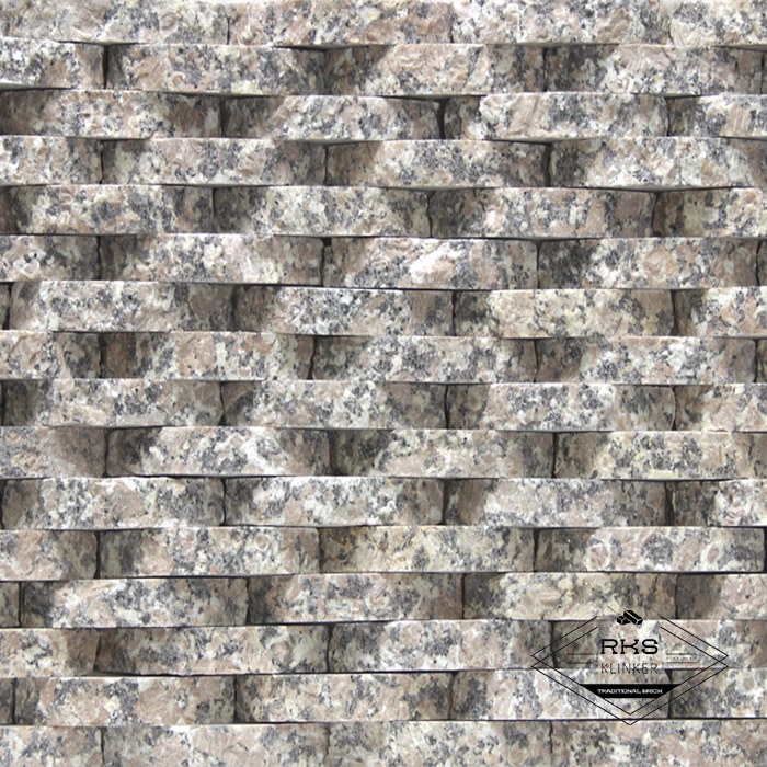 Фасадный камень Плетёнка — Гранит Южно-Султаевский в Курске